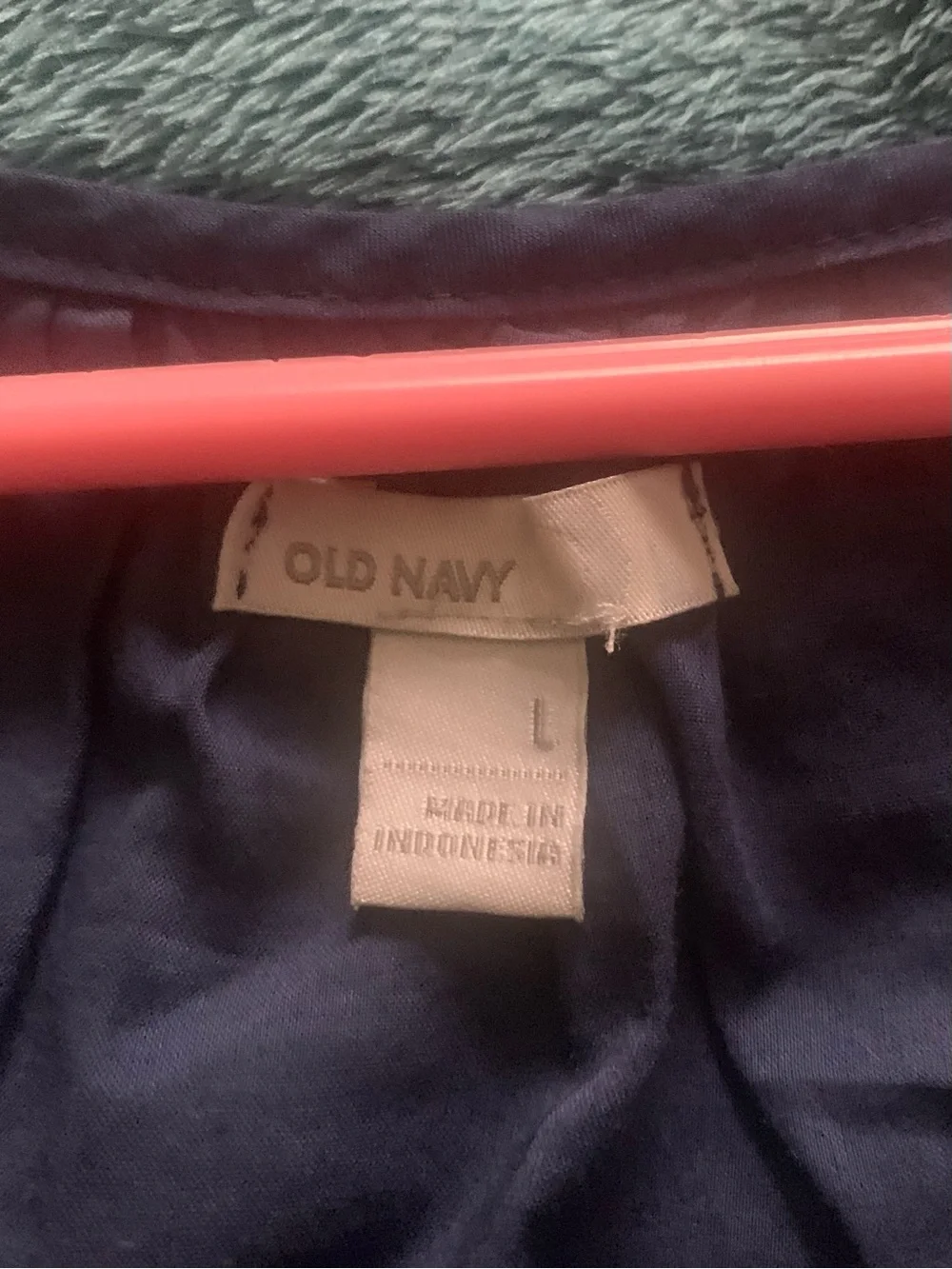 Old Navy Navy Scoop Neck Sheer Peasant Top